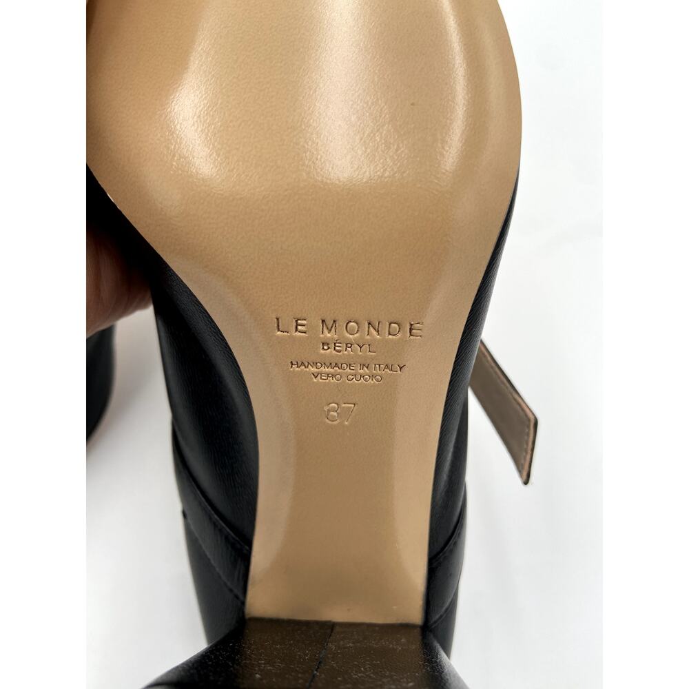 NEW Le Monde Beryl Leather Mary Jane pumps shoes size 37 - Picture 3 of 12